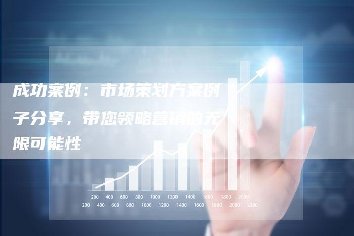 成功案例：市场策划方案例子分享，带您领略营销的无限可能性-夫唯域名网