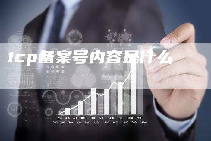 icp备案号内容是什么