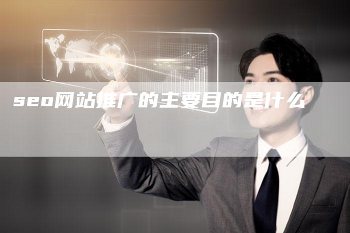 seo网站推广的主要目的是什么