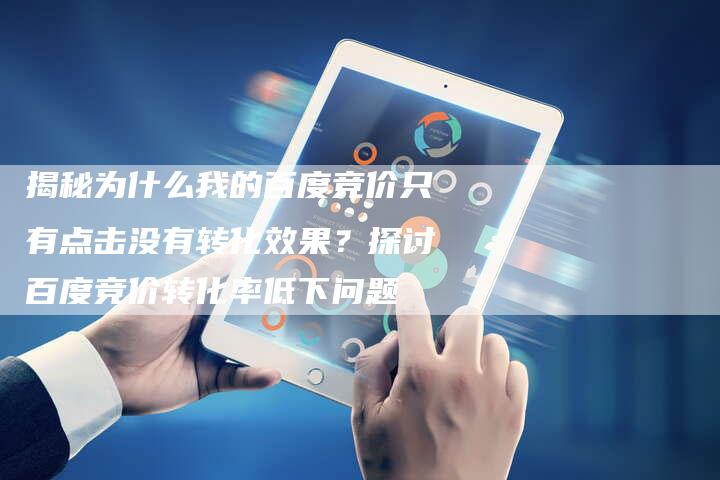 揭秘为什么我的百度竞价只有点击没有转化效果？探讨百度竞价转化率低下问题