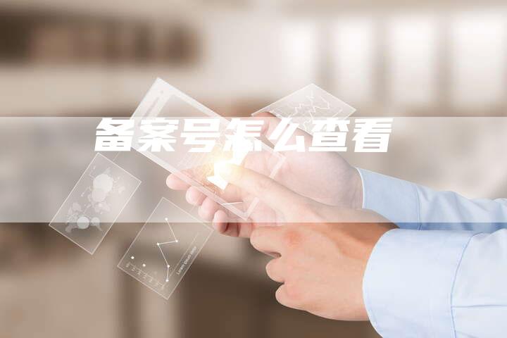 备案号怎么查看-夫唯域名网