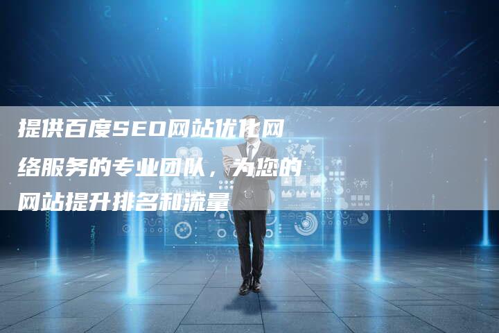 提供百度SEO网站优化网络服务的专业团队，为您的网站提升排名和流量