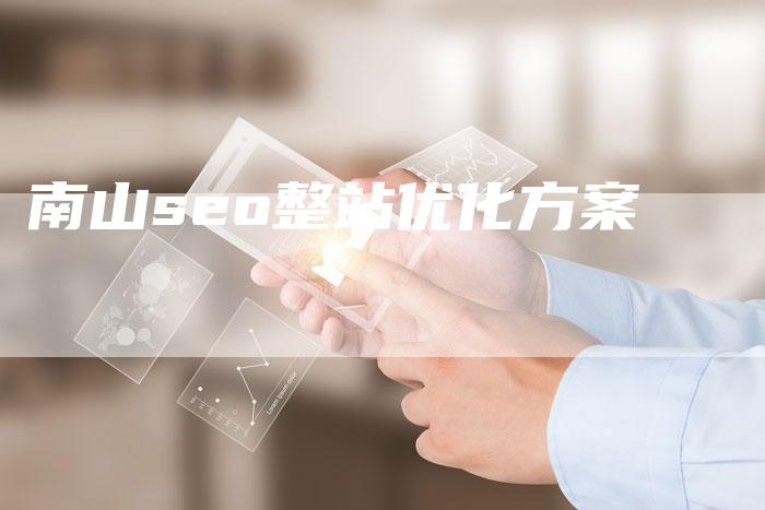 南山seo整站优化方案