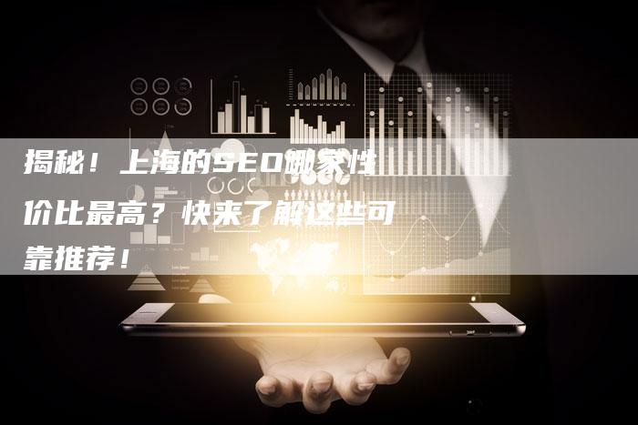 揭秘！上海的SEO哪家性价比最高？快来了解这些可靠推荐！