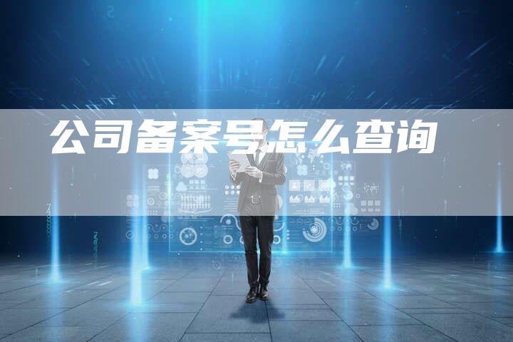 公司备案号怎么查询-夫唯域名网