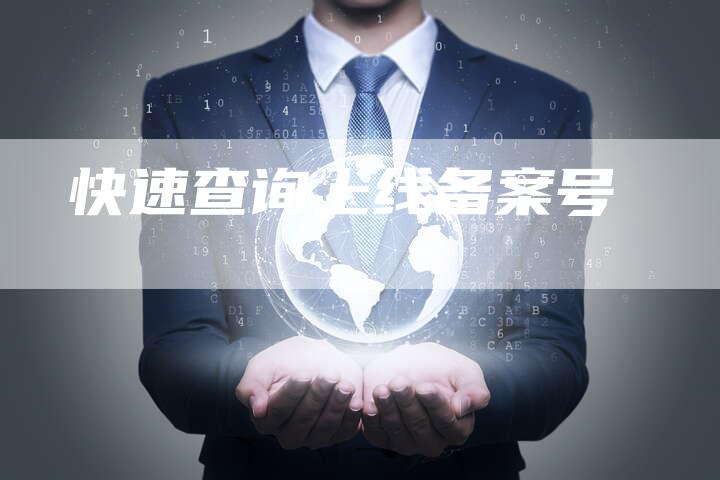 快速查询上线备案号