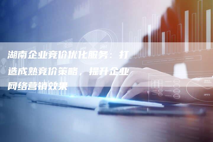 湖南企业竞价优化服务：打造成熟竞价策略，提升企业网络营销效果-夫唯域名网