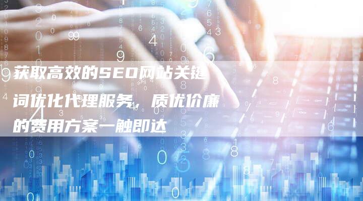 获取高效的SEO网站关键词优化代理服务，质优价廉的费用方案一触即达-夫唯域名网