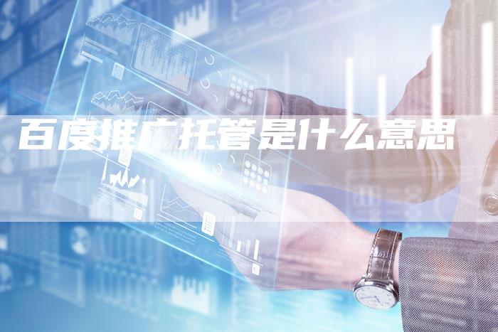 百度推广托管是什么意思-夫唯域名网