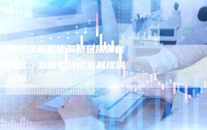 探讨企业优化策略包括哪些内容，为业务持续发展提供指导