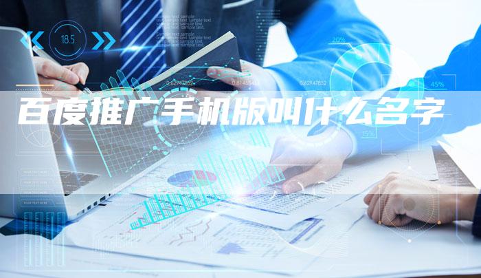 百度推广手机版叫什么名字-夫唯域名网