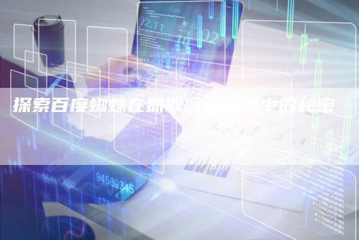探索百度蜘蛛在抓取网页过程中的秘密-夫唯域名网