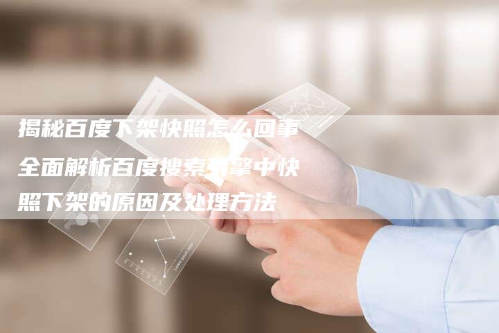 揭秘百度下架快照怎么回事全面解析百度搜索引擎中快照下架的原因及处理方法-夫唯域名网