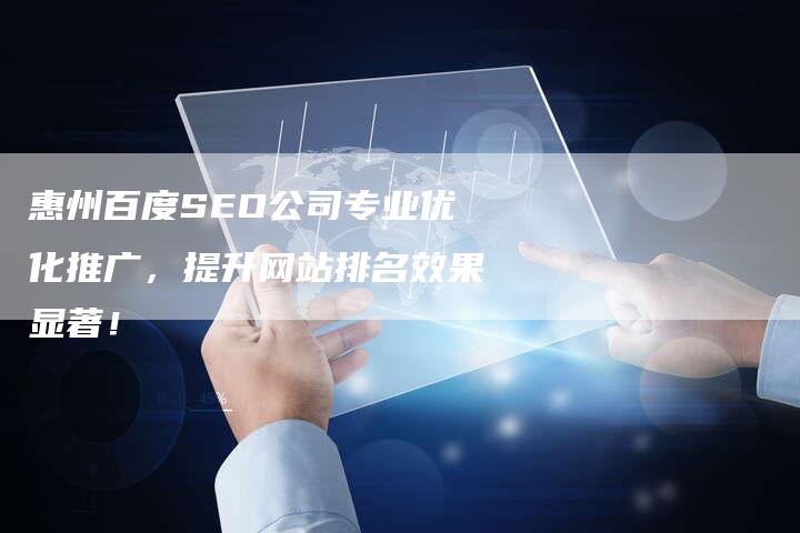 惠州百度SEO公司专业优化推广，提升网站排名效果显著！