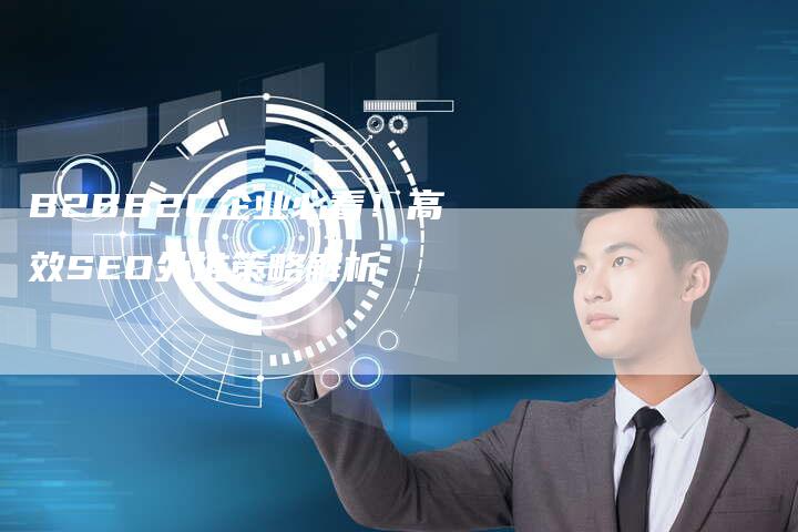 B2BB2C企业必看！高效SEO外推策略解析