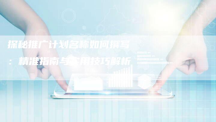 探秘推广计划名称如何撰写：精准指南与实用技巧解析-夫唯域名网