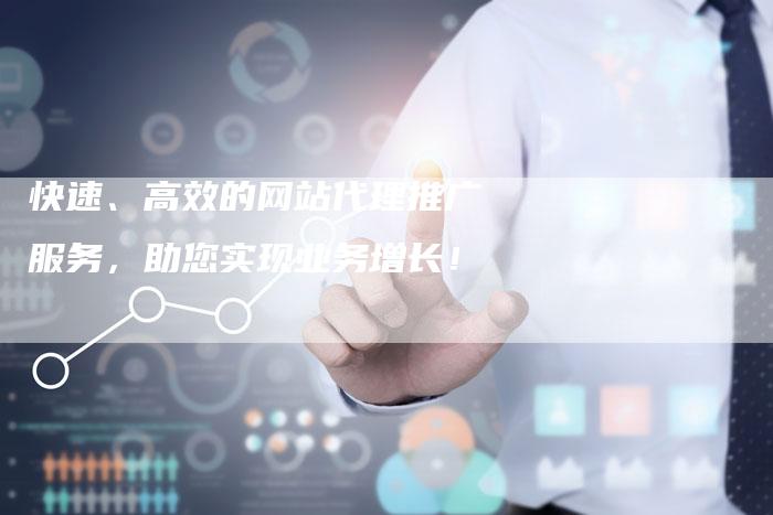 快速、高效的网站代理推广服务，助您实现业务增长！