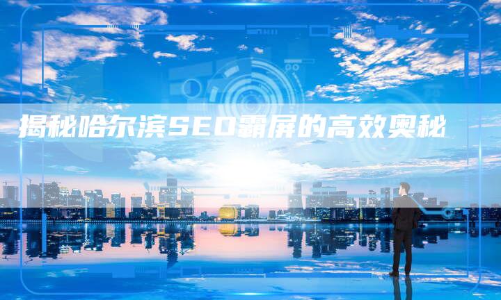 揭秘哈尔滨SEO霸屏的高效奥秘