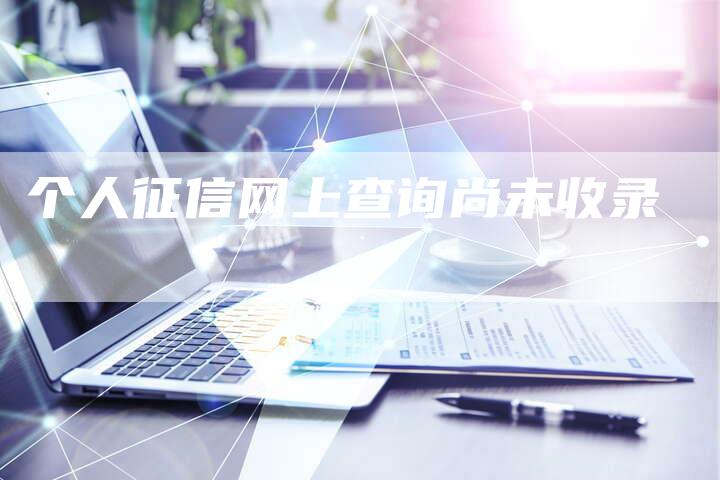 个人征信网上查询尚未收录-夫唯域名网