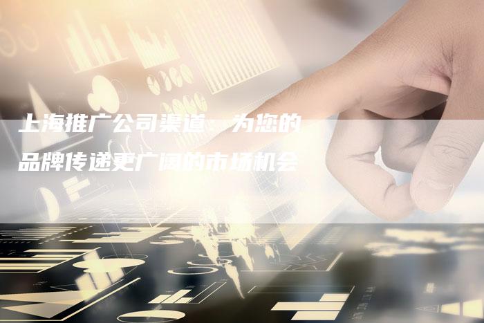上海推广公司渠道：为您的品牌传递更广阔的市场机会