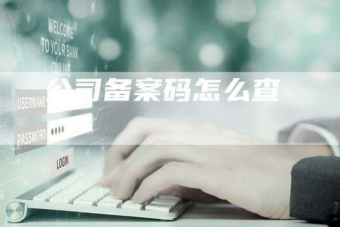 公司备案码怎么查-夫唯域名网