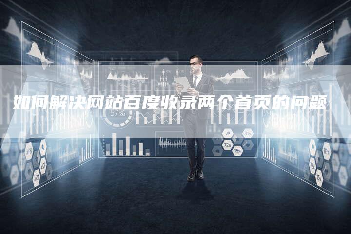 如何解决网站百度收录两个首页的问题